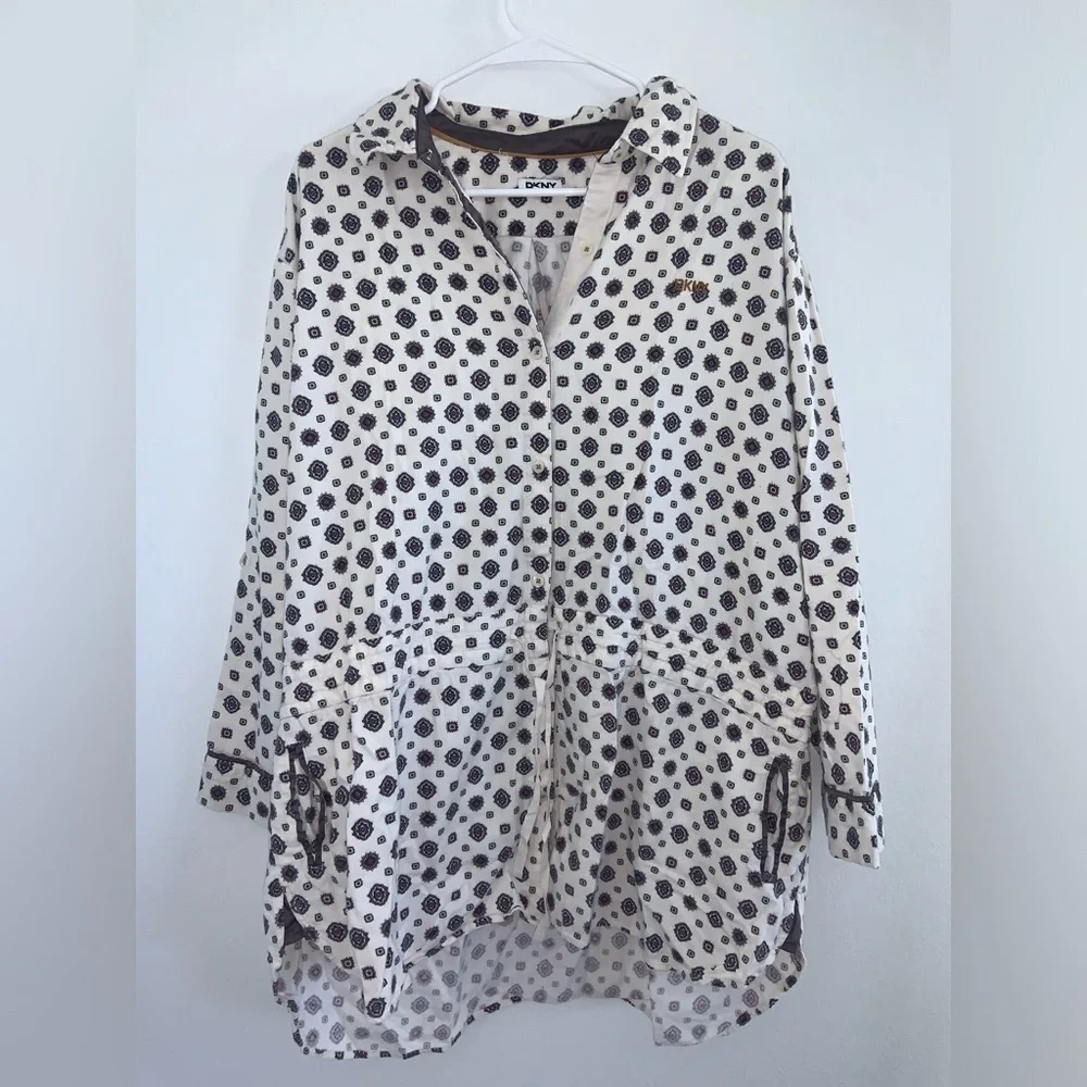 DKNY Luxury Flannel Sleep Shirt